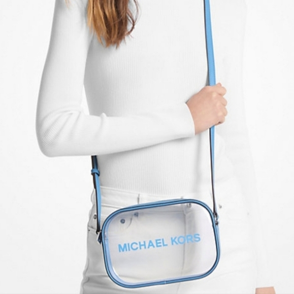 Michael Kors - Jet Set Travel Medium Clear Cross Body Purse - Picture 1 of 8